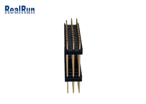 3.0Amp PBT DIP Gold Plated Connector H2.5mm Three Row 36 Pin