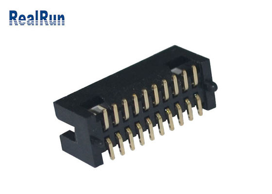 20P PCB 1.27mm Pitch Solder Box Header Dual Row PA6T Surface Mount