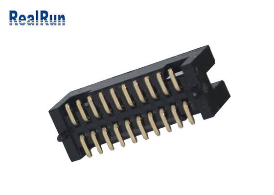 20P PCB 1.27mm Pitch Solder Box Header Dual Row PA6T Surface Mount