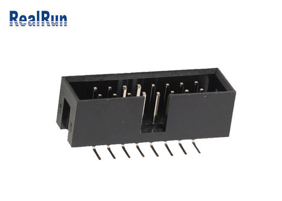 Pitch 2.0mm Dual Row SMT Box Header PA6T Black Plastic