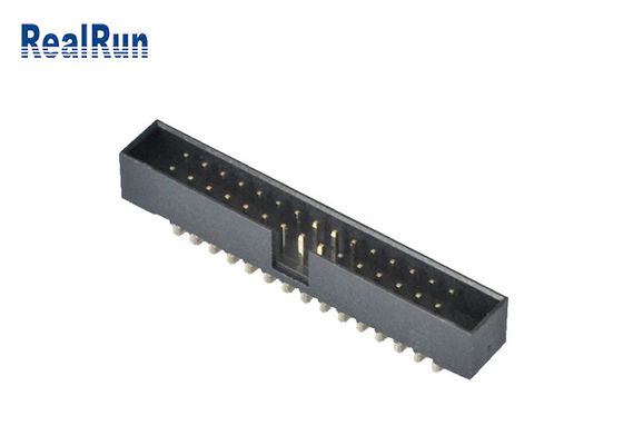 2.0mm Solder PBT Box Header Connector 30 Pin IDC Male Connector 90 Degree