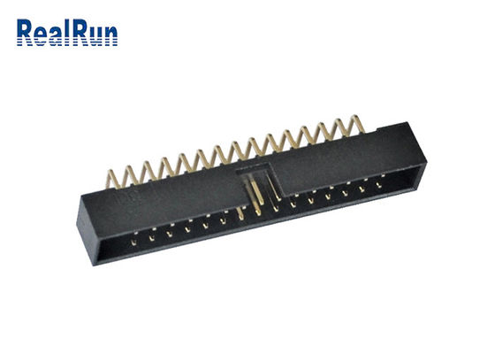 2.0mm Solder PBT Box Header Connector 30 Pin IDC Male Connector 90 Degree
