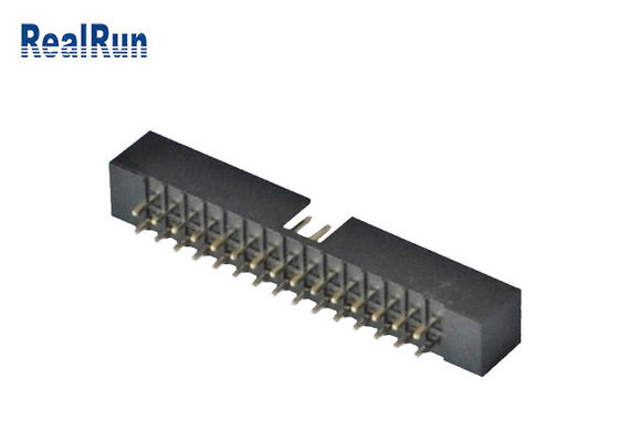 30P IDC 2.0mm Straight DIP Box Header Double Row PA6T