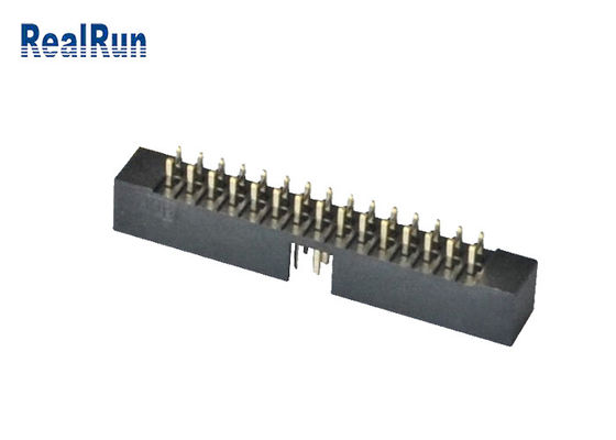 30P IDC 2.0mm Straight DIP Box Header Double Row PA6T