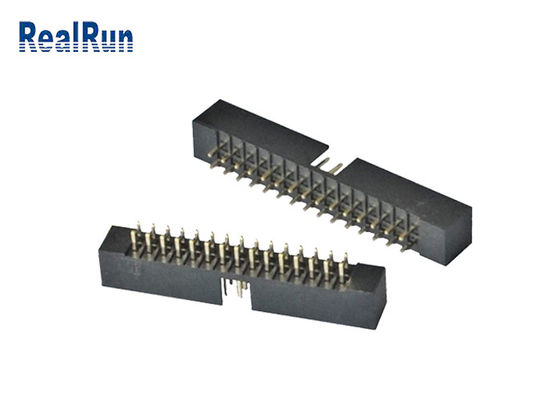 30P IDC 2.0mm Straight DIP Box Header Double Row PA6T