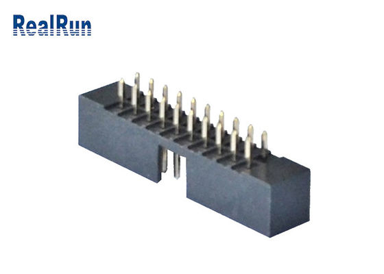 PBT Plastic 2.0mm Pitch Machined Box Header 20 Pin Straight Connector PA6T