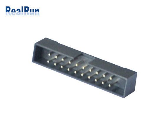 PBT Plastic 2.0mm Pitch Machined Box Header 20 Pin Straight Connector PA6T