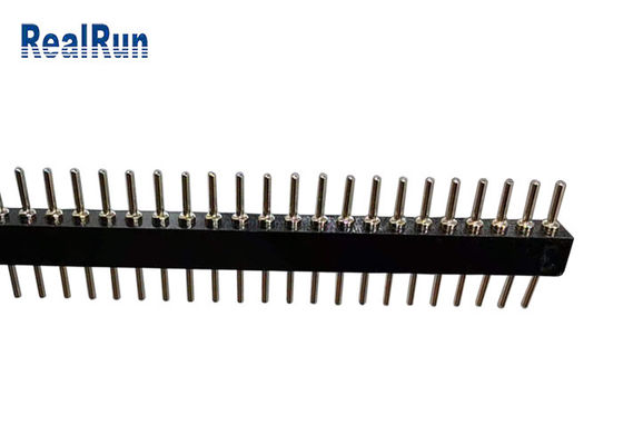 40P 1.778mm Pitch Round Male Header L10.0 Straight 1 Row DIP
