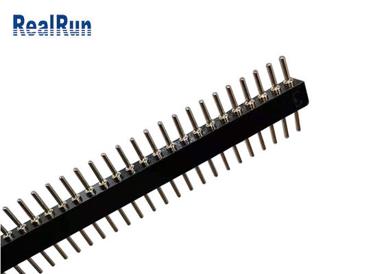 40P 1.778mm Pitch Round Male Header L10.0 Straight 1 Row DIP