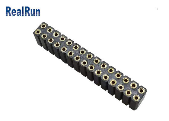 SGS 30P Round Pin Female Header 2.54mm Pitch Dip Tin Plated