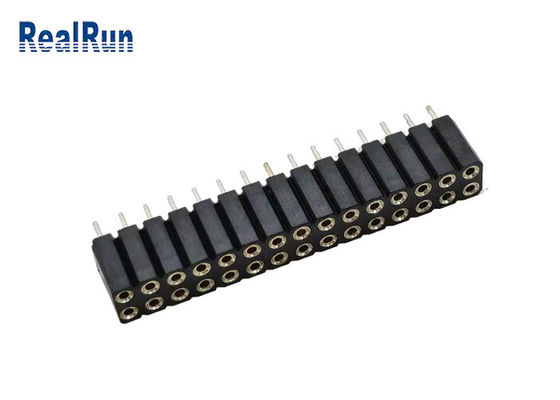 SGS 30P Round Pin Female Header 2.54mm Pitch Dip Tin Plated