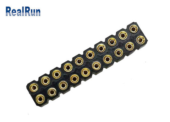 PBT 2.54mm DIP Pin Female Header 20 Pin Dual Row Socket Connector