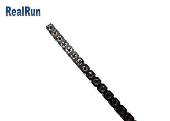Brass CuZn36Pb3 DIP 40P Female Pin Header 2.54mm Single Row