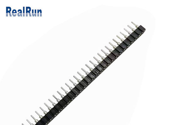 Brass CuZn36Pb3 DIP 40P Female Pin Header 2.54mm Single Row