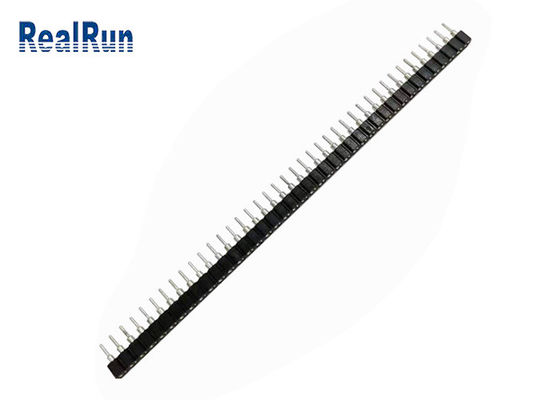 Brass CuZn36Pb3 DIP 40P Female Pin Header 2.54mm Single Row