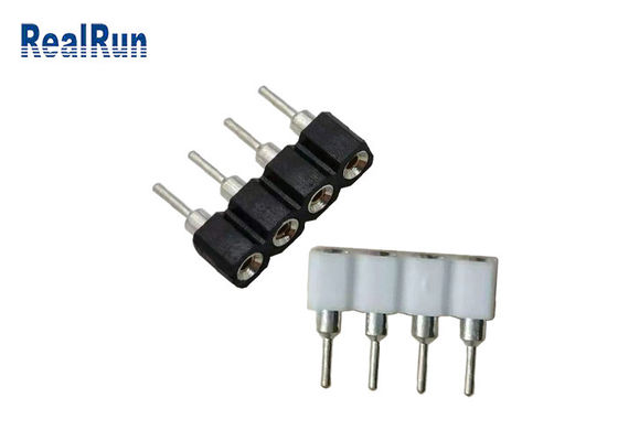 2.54mm Gold 1000V RMS Female Terminal Connector 1 Row 4P Dip