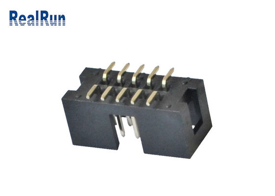 PA6T IDC Male Header Connector 2.54mm Pitch SMT 10 Pin Box Header