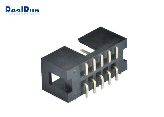 PA6T IDC Male Header Connector 2.54mm Pitch SMT 10 Pin Box Header