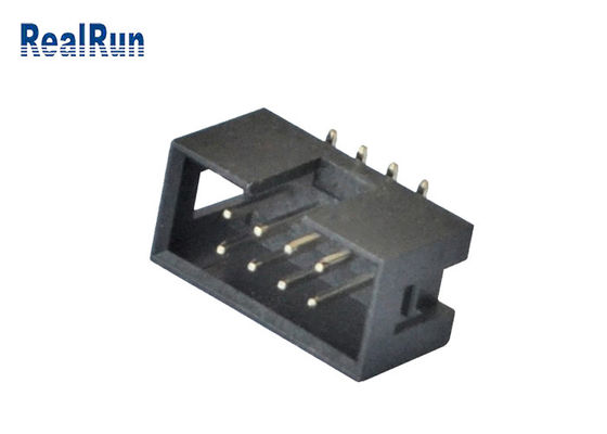 Vertical PCB 2.54mm SMT Box Header 2*4 8 Pin Machined Solder PA6T