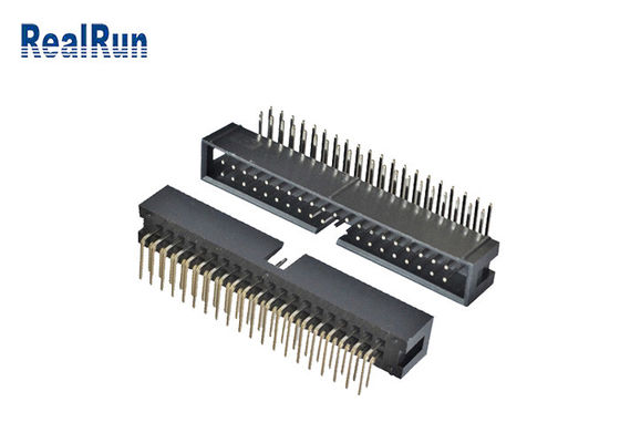 Vertical PCB 2.54mm SMT Box Header 2*4 8 Pin Machined Solder PA6T