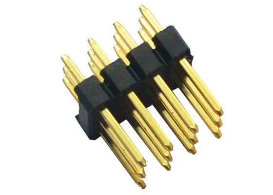 PA6T 2.54mm Pitch Solder Header Connector 3*4 12 Pin 180° DIP
