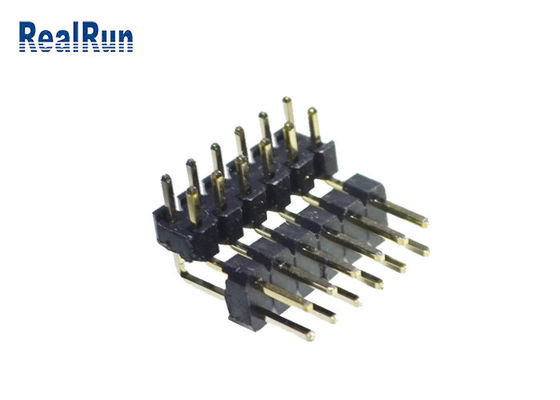 H2.0 Brass PBT PA6T Pin Header Connector Dual Row 2*6 Pin SGS