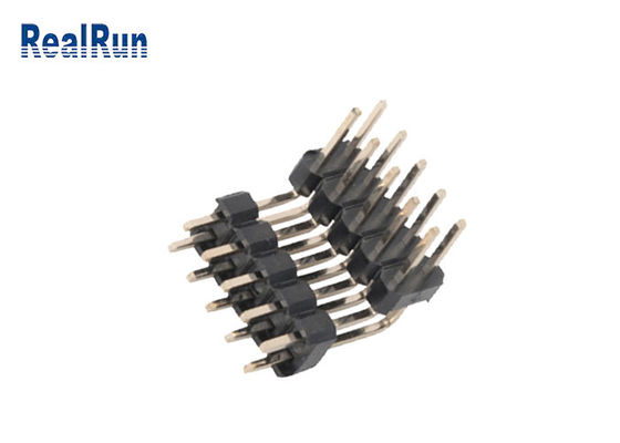 PA6T PBT LCP Brass Pin Header 10P DC500V Two Row Header Connector