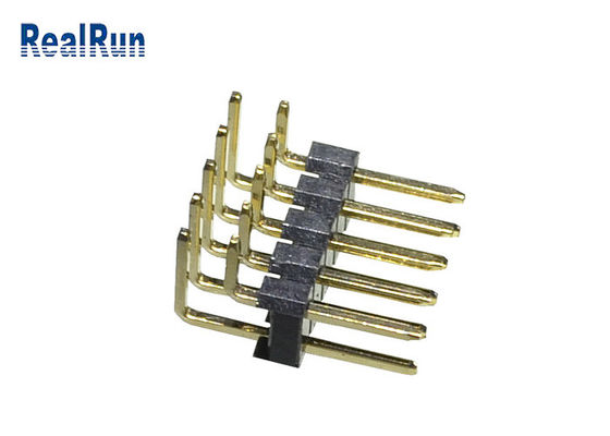 3Amp LCP PBT 1000VAC Pin Header Connector 2.54mm Double Row PA6T