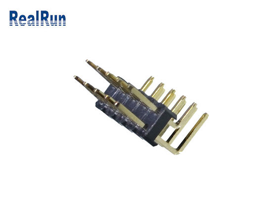 3Amp LCP PBT 1000VAC Pin Header Connector 2.54mm Double Row PA6T