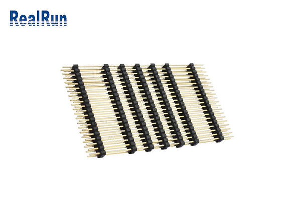 LCP Straight PA6T PBT Pin Header Connector Thermoplastic UL94V-0