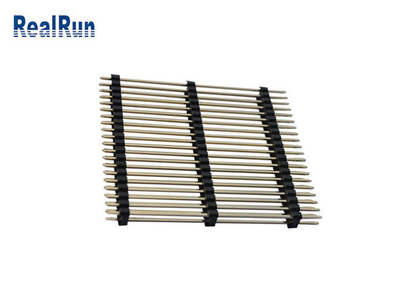 PBT LCP PA6T 40P Dual Row Pin Header Straight Three Plastic Au 3U&quot;