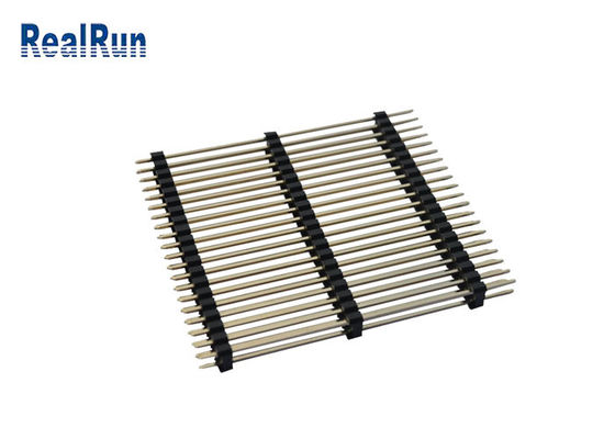 PBT LCP PA6T 40P Dual Row Pin Header Straight Three Plastic Au 3U&quot;