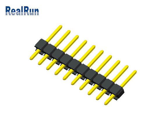 1x10P UL94V-0 Single Row Pin Header  PA6T PBT PCB Board Connector
