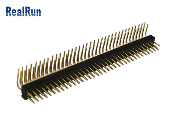2*35P CuZn38Pb2 Round Female Pin Header Right Angle UL94V-0 ISO9001
