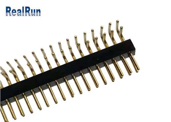 2*35P CuZn38Pb2 Round Female Pin Header Right Angle UL94V-0 ISO9001