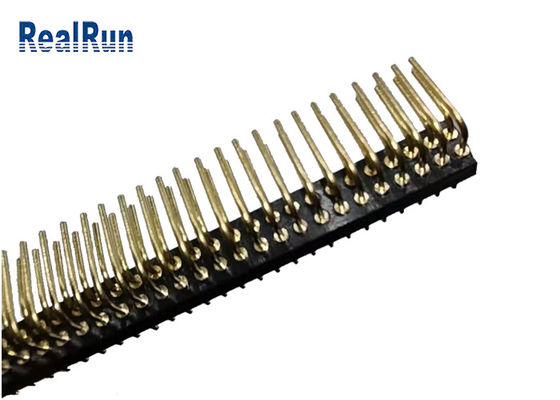 2*35P CuZn38Pb2 Round Female Pin Header Right Angle UL94V-0 ISO9001