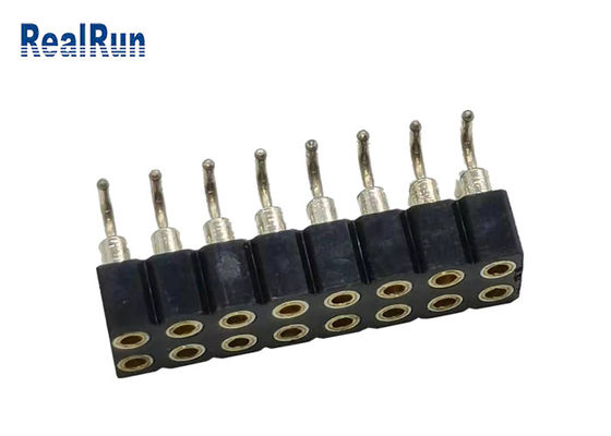 PBT PA6T PPS L7.40 Female Header Connector 2.54mm Pitch SMT SMD ISO9001