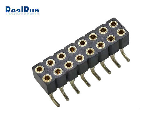 PBT PA6T PPS L7.40 Female Header Connector 2.54mm Pitch SMT SMD ISO9001
