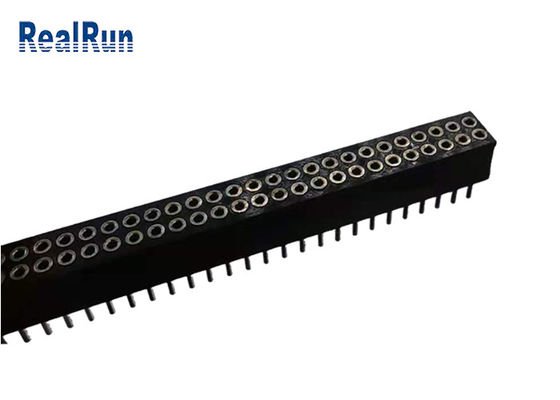 PPS LCP Round Female Pin Header UL94V-0 Polyester Brass H59-3 PA6T