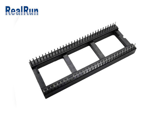 PCB 64P 1.778mm Ic Text Socket Connector DIP PBT UL94V-0 Phosphor Bronze