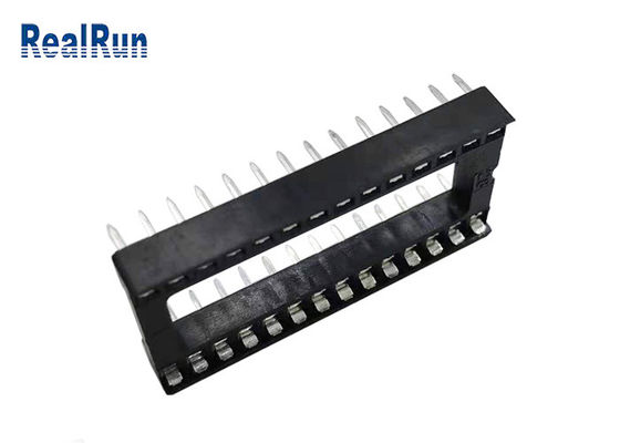 28P PA6T UL94V-0 Square Pin Header 2.54mm Dip 15.24 Row