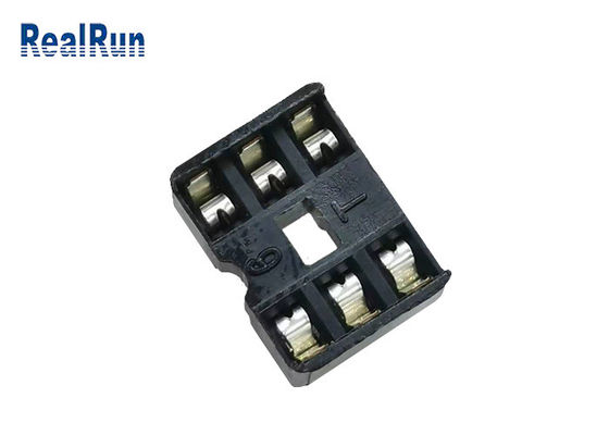 UL94V-0 PA6T Square Pin Female Header 2*3P 180° Straight 2.54mm RoHS