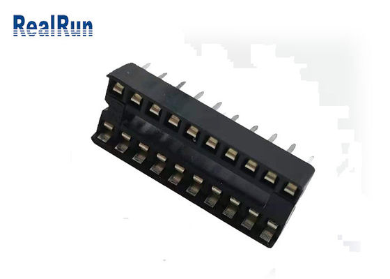7.62mm Row Spacing Card Connector 1000VAC 14 Pin Header Connector 2.54mm IC