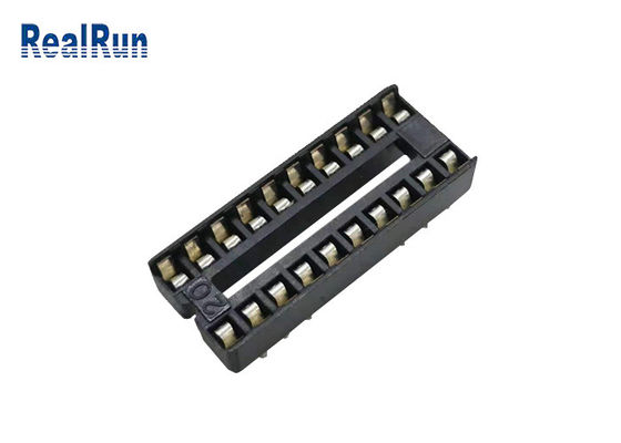 7.62mm Row Spacing Card Connector 1000VAC 14 Pin Header Connector 2.54mm IC