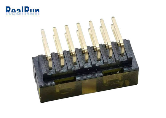 UL94V-0 PA6T Gold Plated Box Header Connector 2.0*6.4-2*7P SGS