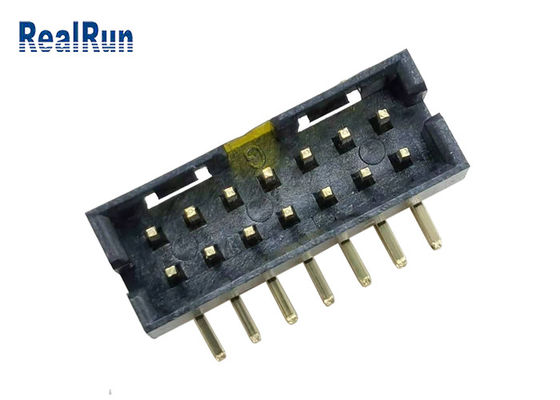 UL94V-0 PA6T Gold Plated Box Header Connector 2.0*6.4-2*7P SGS
