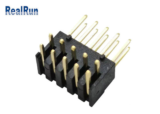 ISO9001 10P PBT Double Row Pin Header PA6T LCP Board To Board Connector