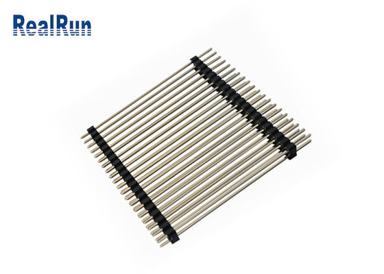 PA6T LCP 0.75A Brass Pin Header Connector Gold Flash Pcb Connector
