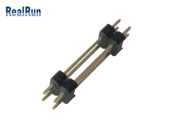 Solder PA6T DC 0.75 Pin Header Connector H2.5 4P Pcb Male DC 0.75A