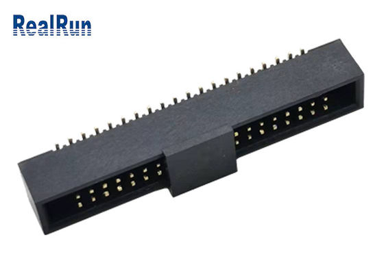 LCP Brass PA6T Header Idc Connector Male 40 Pin SMD Pin Box DC2A With Cap